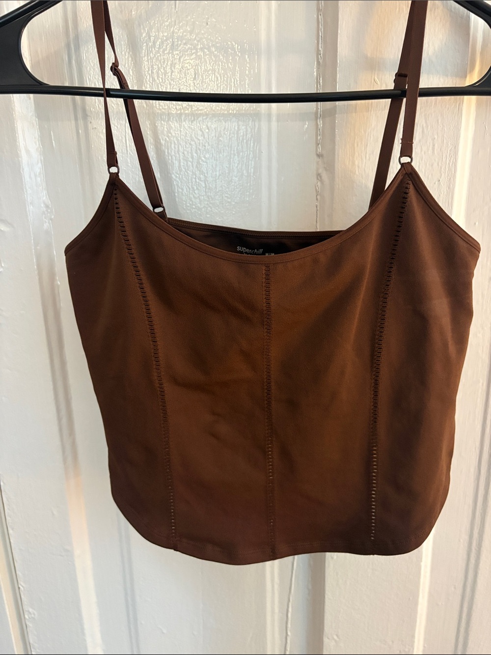 aerie Chocolate Brown Slim Cami Top